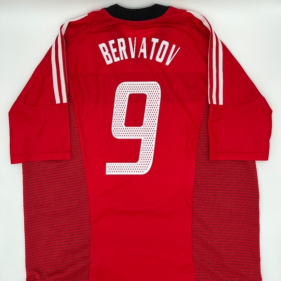 Bervatov #9 Bayern Leverkusen 2002/2003/2004 Home ORIGINAL Adidas VTG Jersey XL - Picture 1 of 9